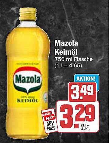 Mazola Keimöl 750 ml Flasche