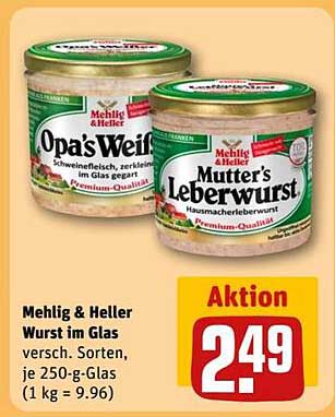 Mehlig & Heller Wurst im Glas - Auswahl aus Opa's Weiße und Mutter's Leberwurst