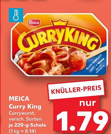 MEICA Curry King, 220-g-Schale, verschiedene Sorten
