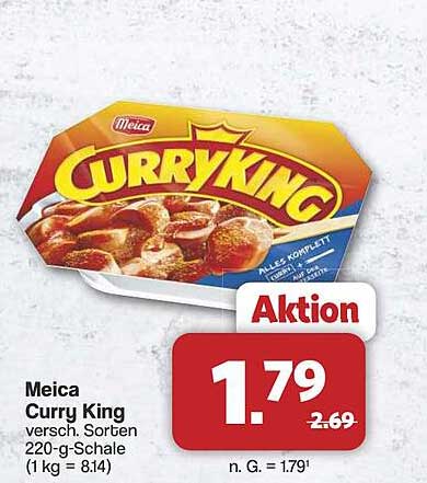 Meica Curry King versch. Sorten 220-g-Schale