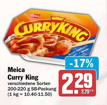 Meica Curry King verschiedene Sorten 200-220 g SB-Packung