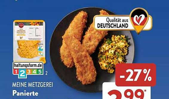 Meine Metzgerei Panierte Hähnchenbrustfilets
