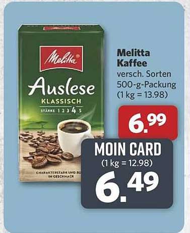 Melitta Auslese Kaffee - Verschiedene Sorten 500-g-Packung