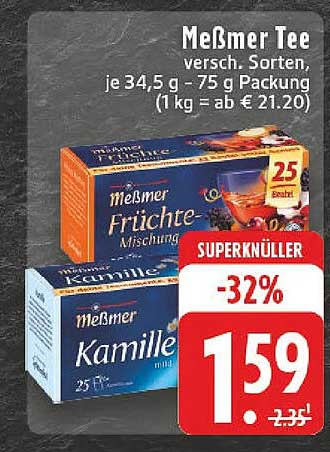 Meßmer Tee - Verschiedene Sorten zum Sonderpreis