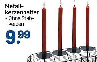 Metallkerzenhalter - Ohne Stabkerzen