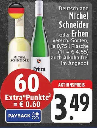 Michel Schneider oder Erben verschiedene Sorten, je 0,75 l Flasche