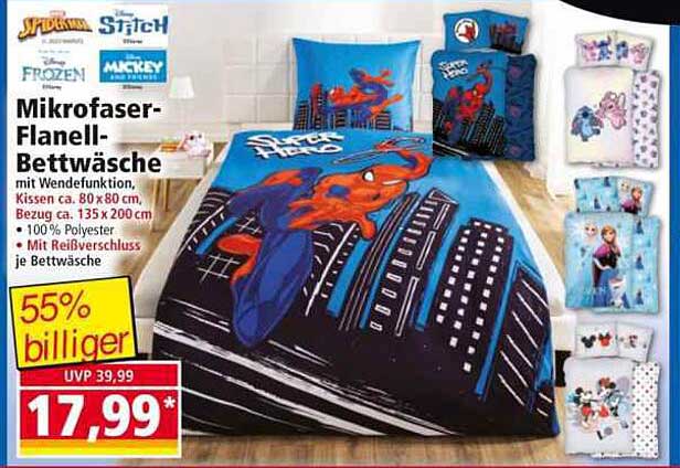 Mikrofaser-Flanell-Bettwäsche Spider-Man