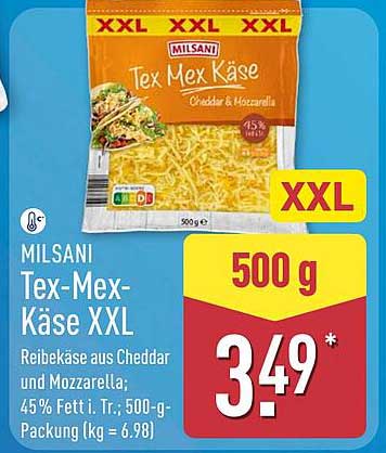 MILSANITex-Mex-Käse XXL 500 g