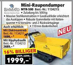 Mini-Raupendumper MTR-500