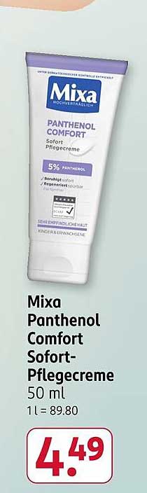 Mixa Panthenol Comfort Sofort-Pflegecreme 50 ml