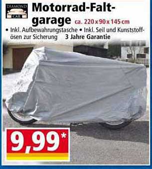 Motorrad-Faltgarage ca. 220 x 90 x 145 cm