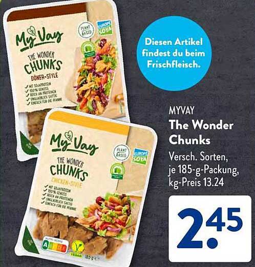 MYVAY The Wonder Chunks – Verschiedene Sorten, je 185-g-Packung