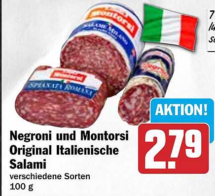 Negroni und Montorsi Original Italienische Salami - verschiedene Sorten 100 g