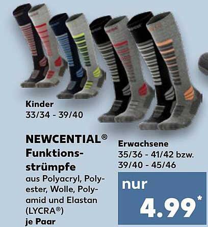 NEWCENTIAL® Funktionsstrümpfe für Kinder und Erwachsene