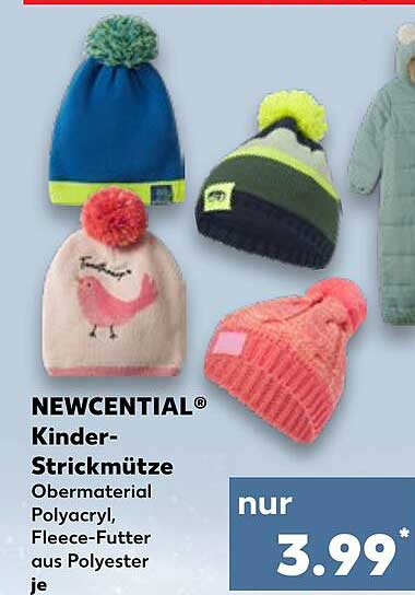 NEWCENTIAL® Kinder-Strickmütze
