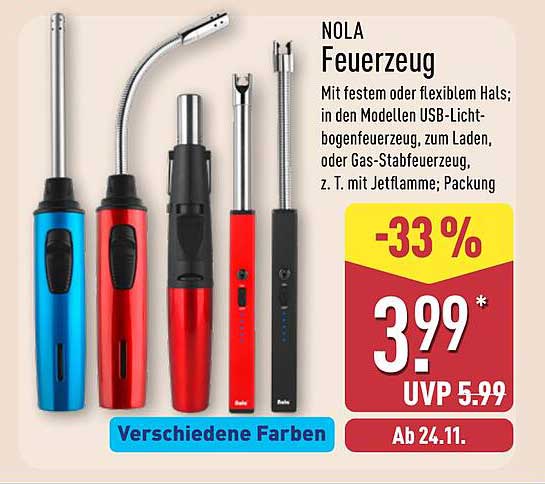 NOLA Feuerzeug - Flexibel & Praktisch