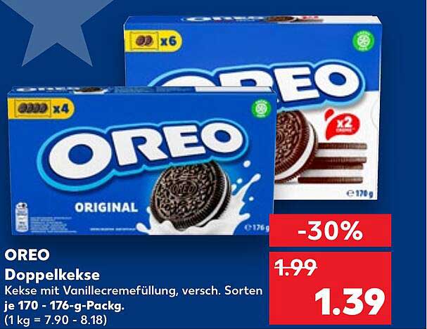 OREO Doppelkwesse - Kekse mit Vanillecremefüllung