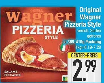 Original Wagner Pizzeria Style - Verschiedene Sorten gefroren