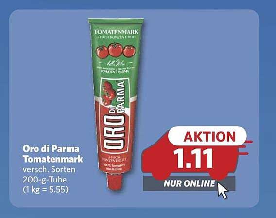 Oro di Parma Tomatenmark 200g Tube