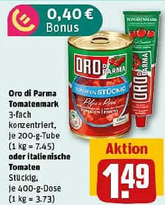 Oro di Parma Tomatenmark 3-fach konzentriert