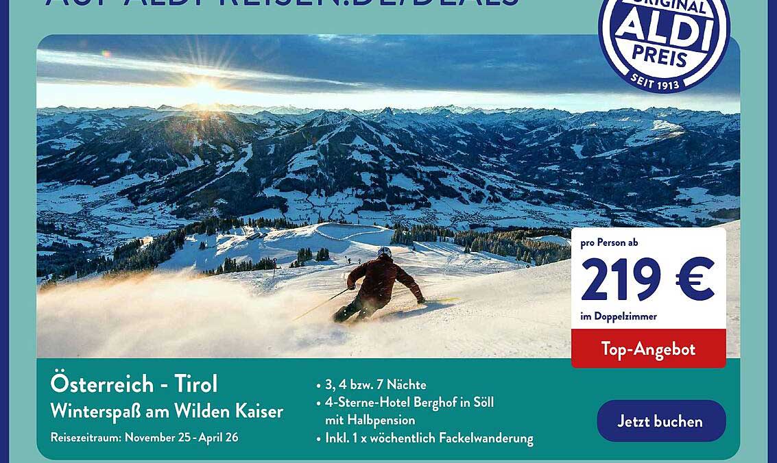 Österreich - Tirol: Winterspaß am Wilden Kaiser