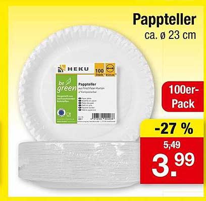 Pappteller 100er-Pack
