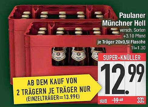 Paulaner Münchner Hell 20x0,5L