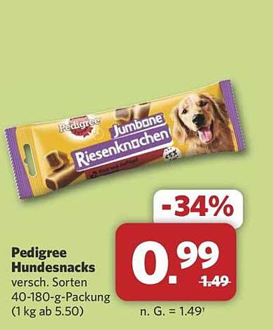 Pedigree Hundensnacks - Riesenknochen 40-180g