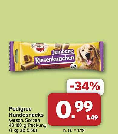 Pedigree Hundesnacks Jumbone Riesenknocken 40-180 g