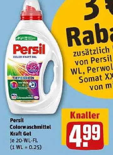 Persil Colorwaschmittel Kraft Gel 20-WL-Fl.