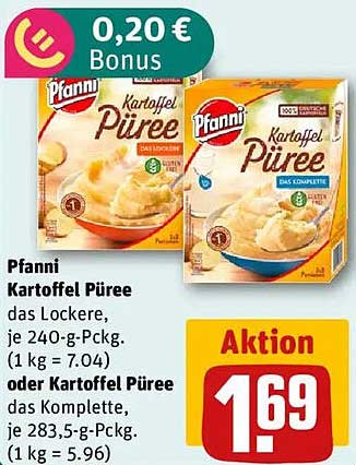 Pfanni Kartoffel Püree das Lockere & das Komplette