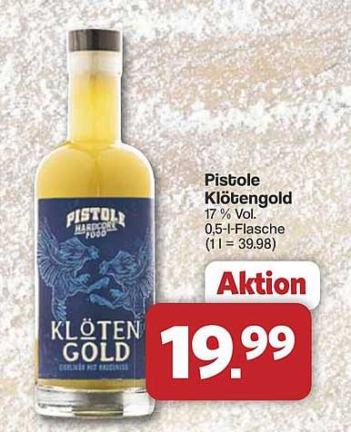 Pistole Klötengold 0,5-l-Flasche für 19,99 €