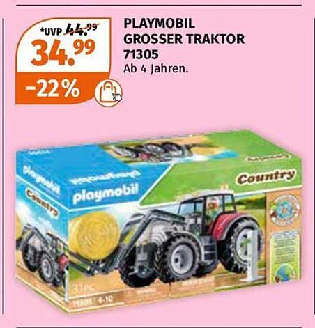 PLAYMOBIL GROSSER TRAKTOR 71305