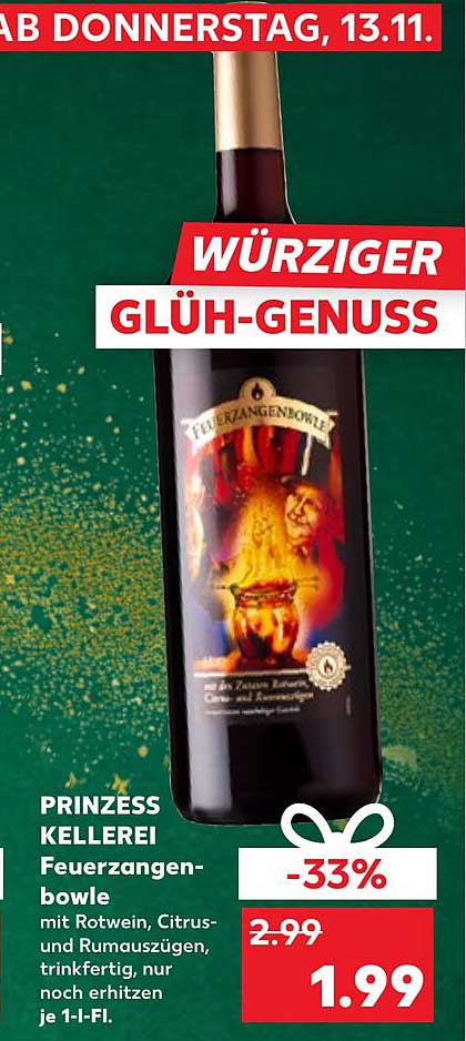 PRINZESS KELLEREI Feuerzangenbowle - 1,99€