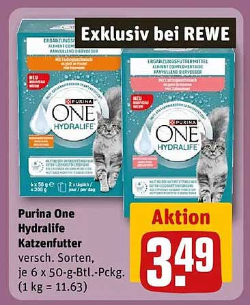 Purina One Hydralife Katzenfutter - Aktion für Ihre Katze