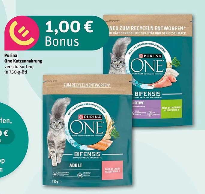 Purina One Katzennahrung 750 g - verschiedene Sorten