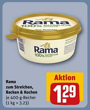 Rama zum Streichen, Backen & Kochen - 400-g-Becher