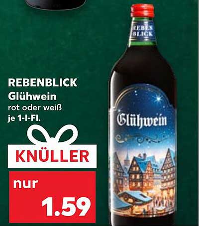REBENBL Blick Glühwein rot oder weiß je 1-l-Fl.