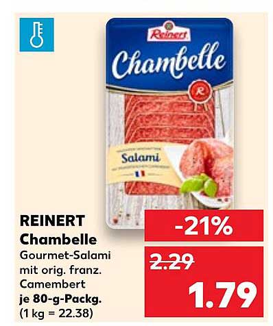 REINERT Chambelle Gourmet-Salami mit orig. franz. Camembert
