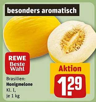 REWE Beste Wahl Honigmelone aus Brasilien - Aktion
