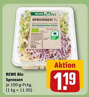 REWE Bio Sprossen 100 g Pckg.