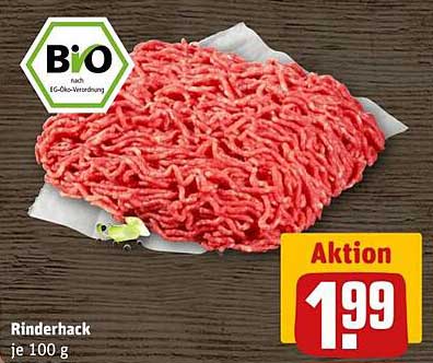 Rewe Center Bio Rinderhack - Aktion zum Vorteilspreis