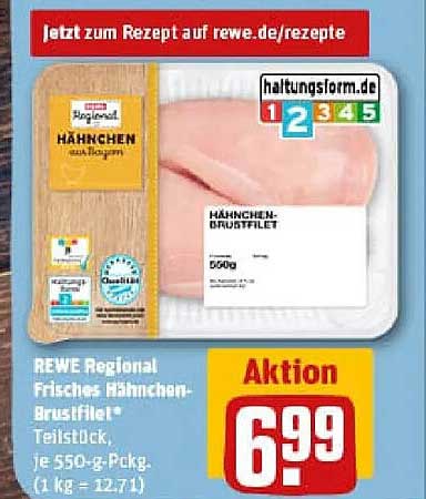 REWE Regional Frisches Hähnchen-Brustfilet - Aktion