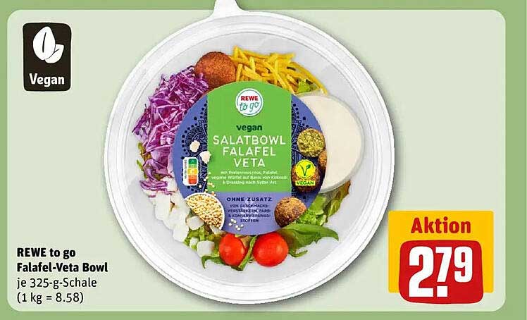 REWE to go Falafel-Veta Bowl