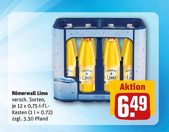 Römerwall Limo 12 x 0,75-L-Fl.-Kasten