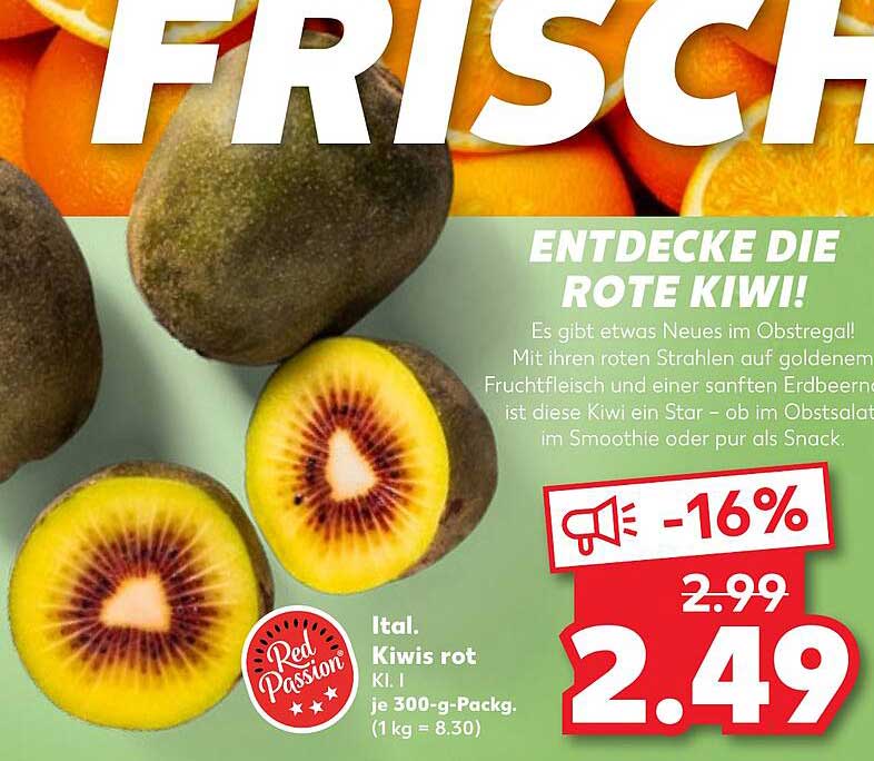 Rote Kiwi - Ein fruchtiger Genuss aus Italien!