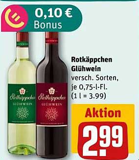Rotkäppchen Glühwein - verschiedene Sorten