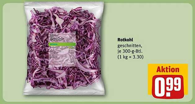 Rotkohl geschnitten, je 300-g-Btl.