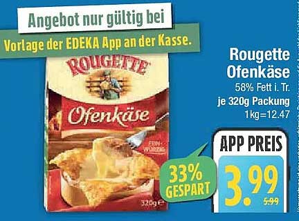 Rougette Ofenkäse 320g Packung