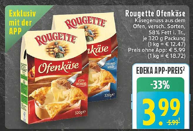 Rougette Ofenkäse – Käsegenuss aus dem Ofen